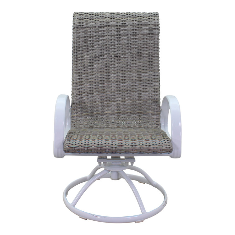 Red Barrel Studio® Swivel Patio Dining Armchair Wayfair